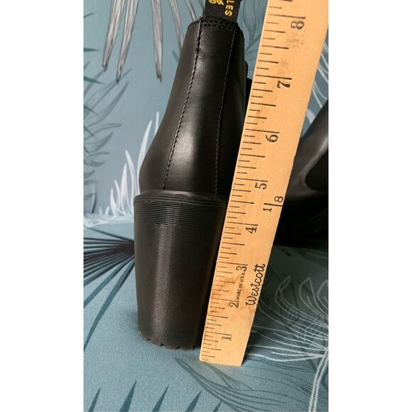 NEW DR. MARTENS HURSTON LEATHER HEELED CHELSEA BOOT women’s US 10 - Picture 10 of 11